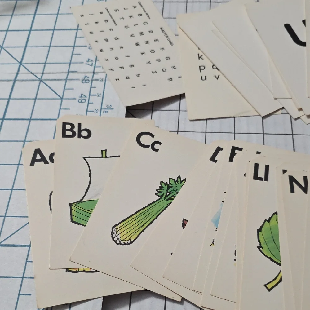 10-Sets Flash Cards Alphabet Shapes Capital Lowercase Picture Educatnl, Complete